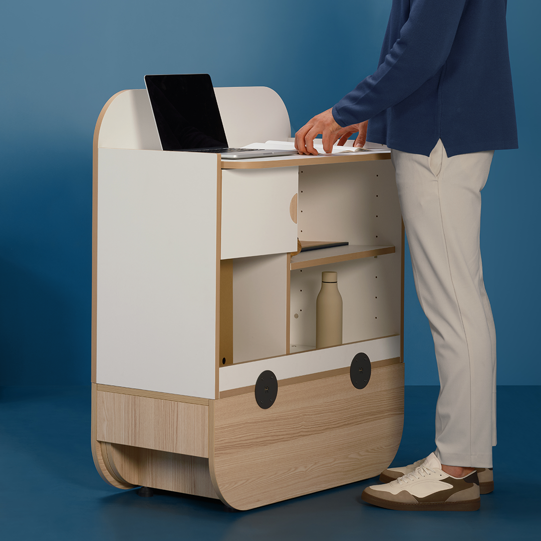 Naggura Balcão Receção Ikon S Branco - Image 3