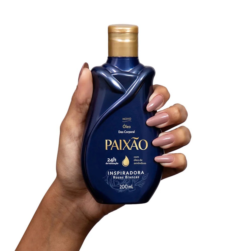 Paixão Óleo Deo Corporal Inspiradora Rosas Brancas 200 ml - Imagen 3