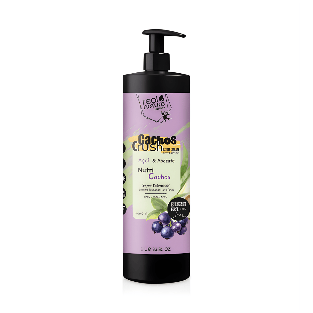 Real Natura Creme de Pentear Cachos Crush Açaí e Abacate 1L