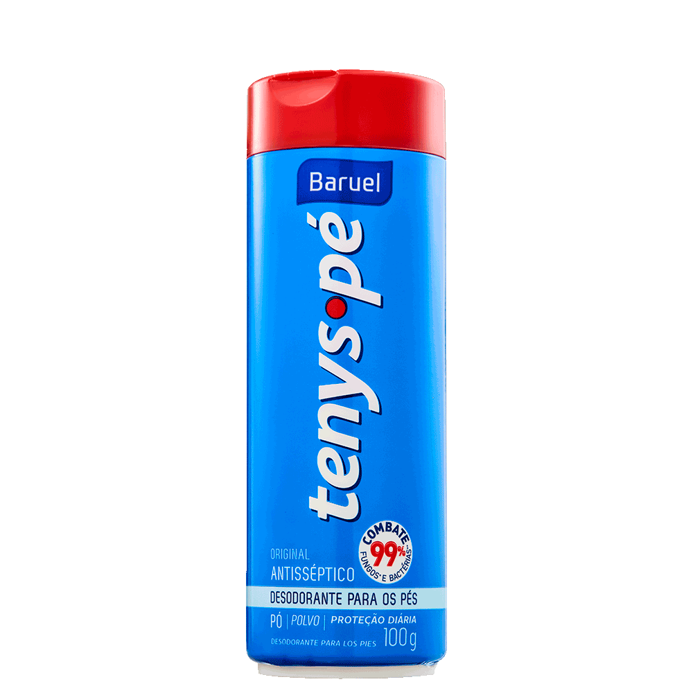 Tenys Pé Baruel Talco Desodorizante para os Pés Original 100g
