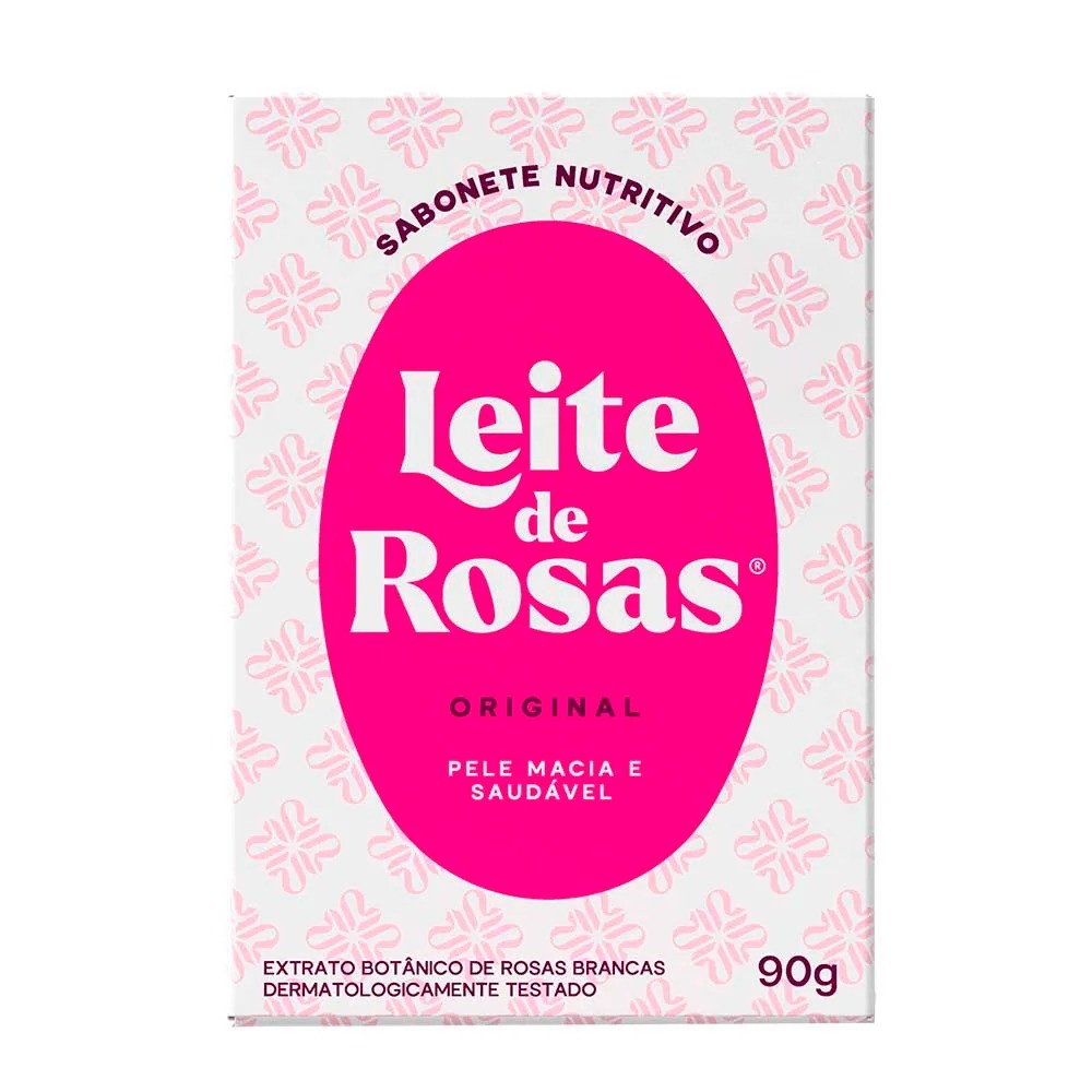 Leite de Rosas Sabonete em Barra Tradicional 90 g