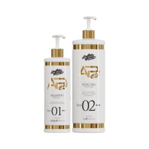 Ana Paula Carvalho Kit Alisamento Liso Lambido + Leave in Repositor 1x500ml 1x1L