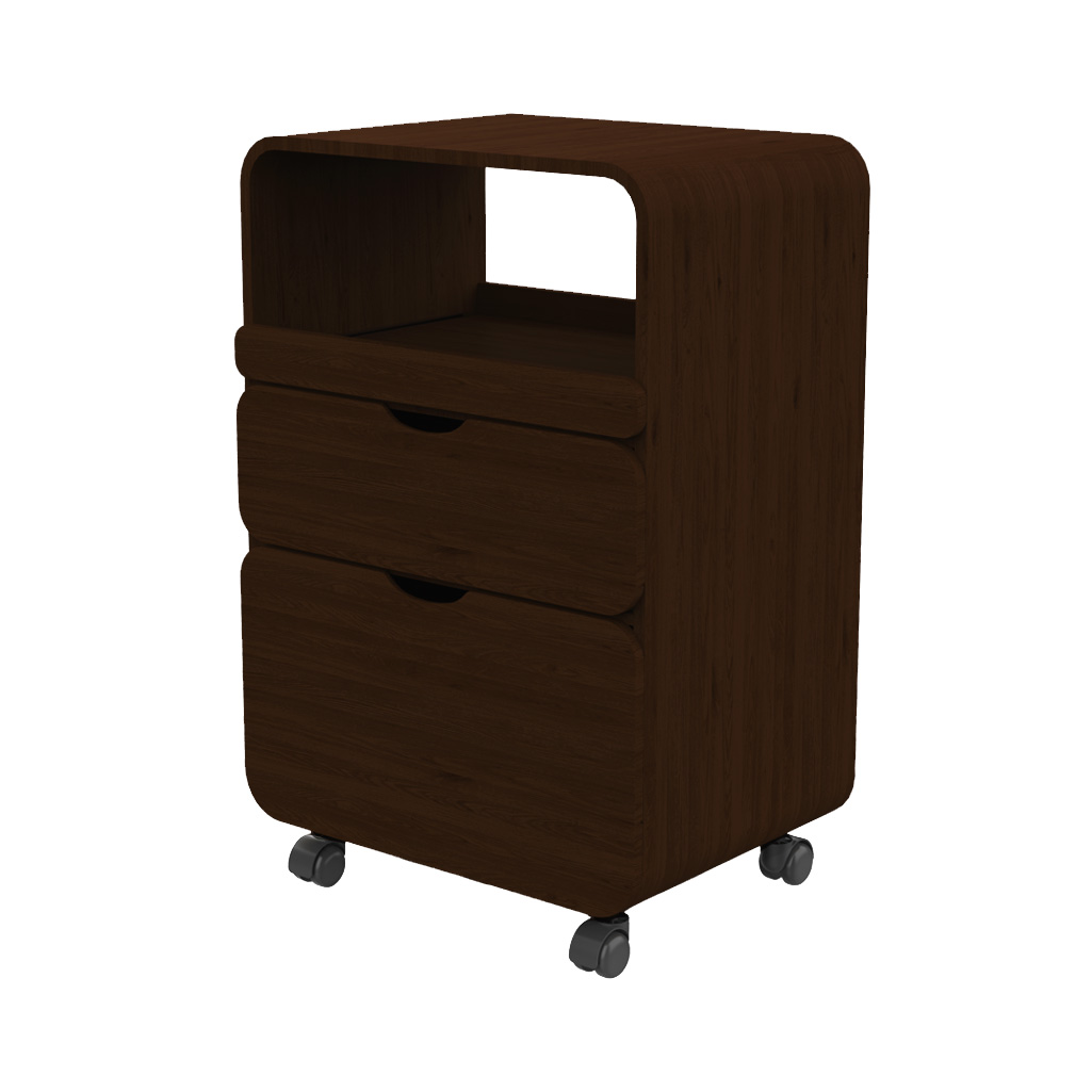 Weelko TIDY SMART Carro Auxiliar Madeira Escura