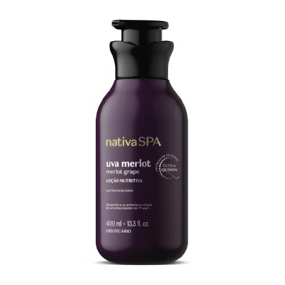 O Boticário Nativa SPA Loção Hidratante Corporal Uva Merlot 400 ml