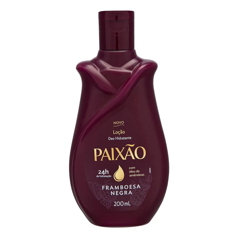 Paixão Loção Deo Hidratante Framboesa Negra 200 ml