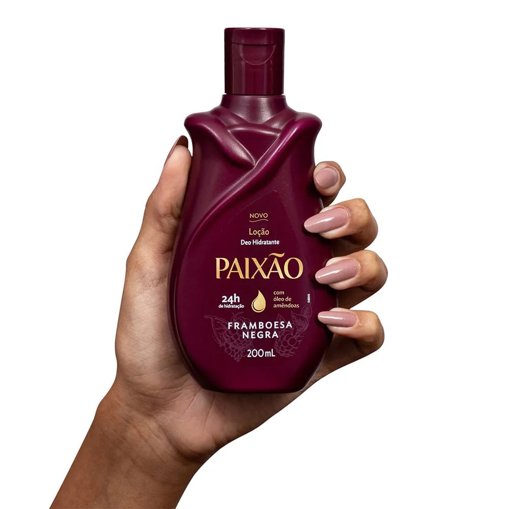 Paixão Loção Deo Hidratante Framboesa Negra 200 ml