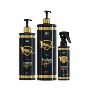 Kit Ana Paula Carvalho Pantera Negra Alisamento Tratamento Capilar (Shampoo + Alisamento + Spray)