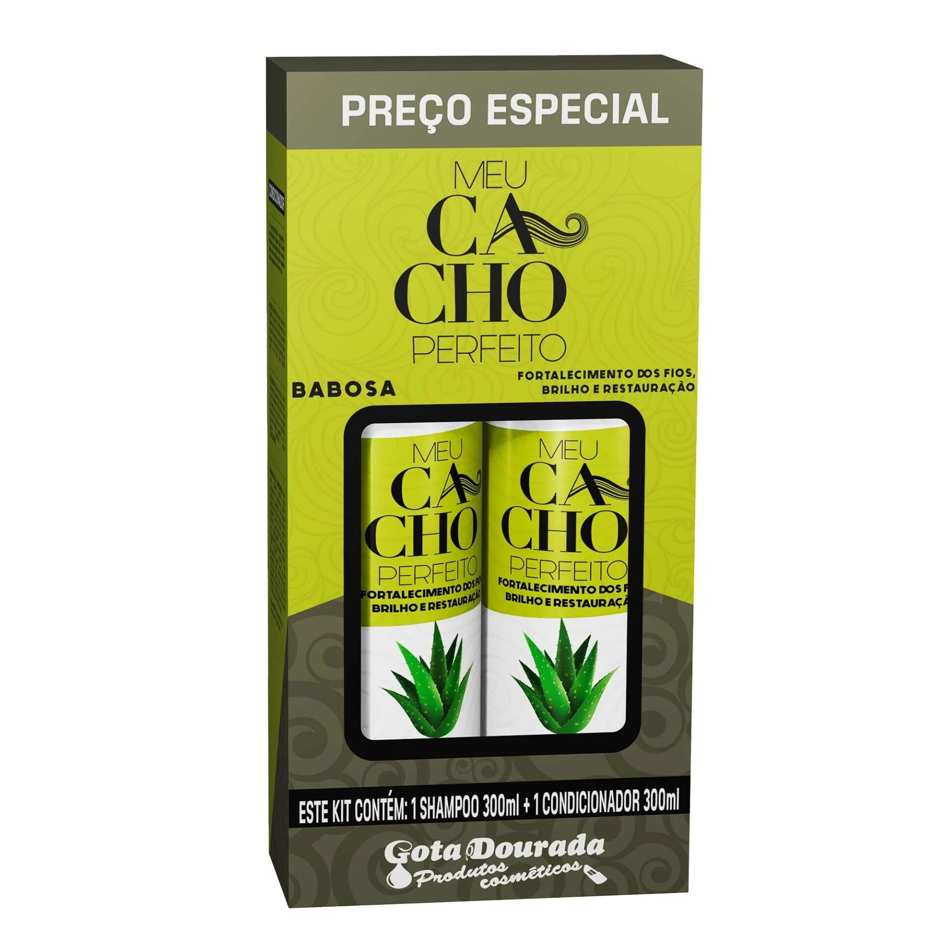 Kit Meu Cacho Perfeito Óleo de Babosa 2x300ml