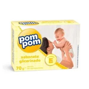Pom Pom Sabonete Glicerinado com Vitamina E 70g
