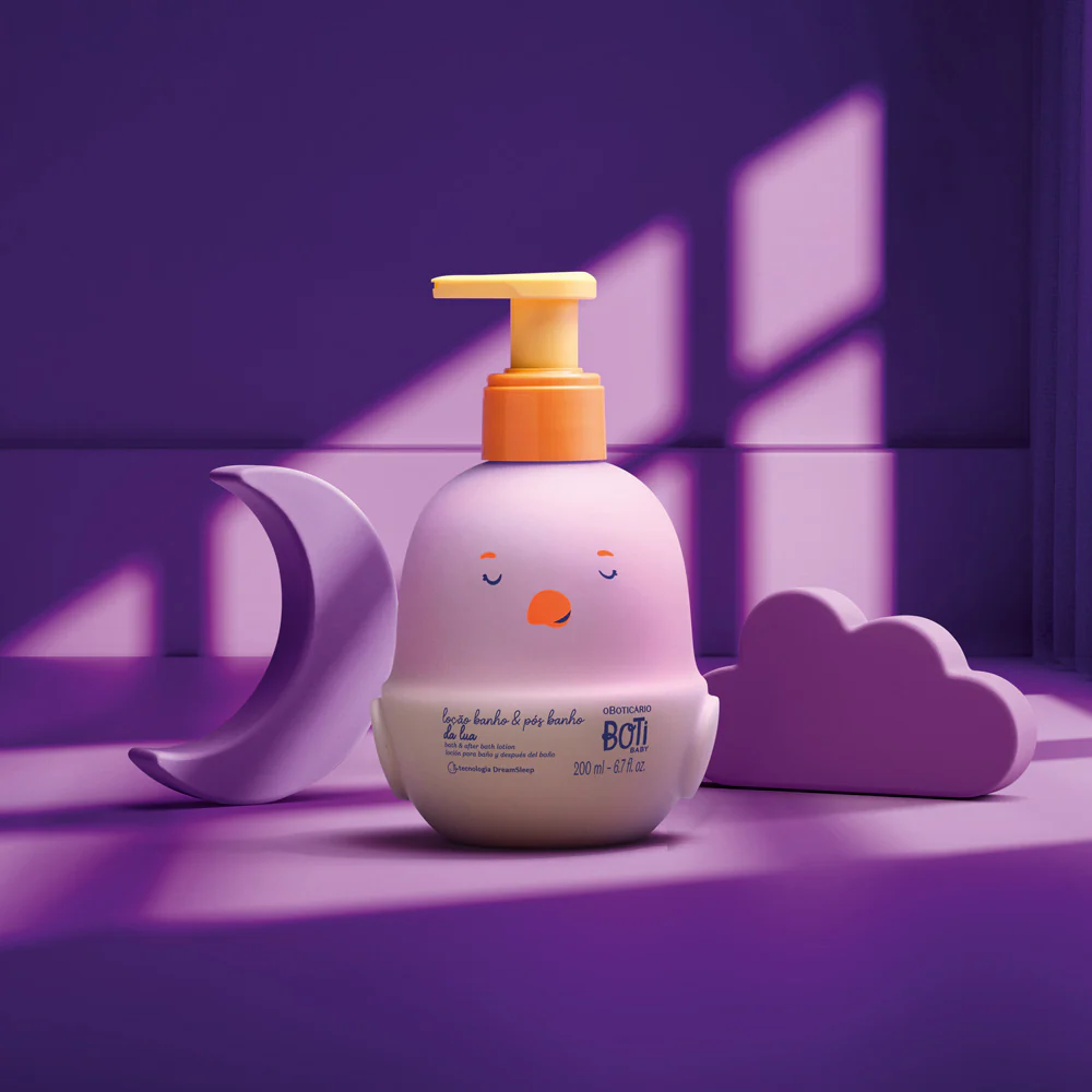 O Boticário Boti Baby Lua Loção Corporal Banho e Pós-Banho 200ml