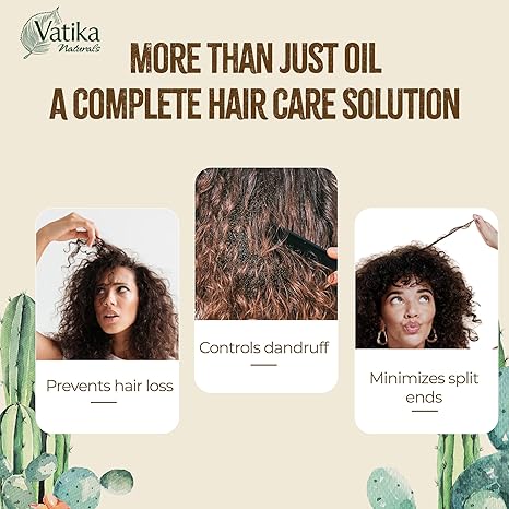 Óleo Capilar Cacto Restaurador 100ML Vatika Afro Naturals