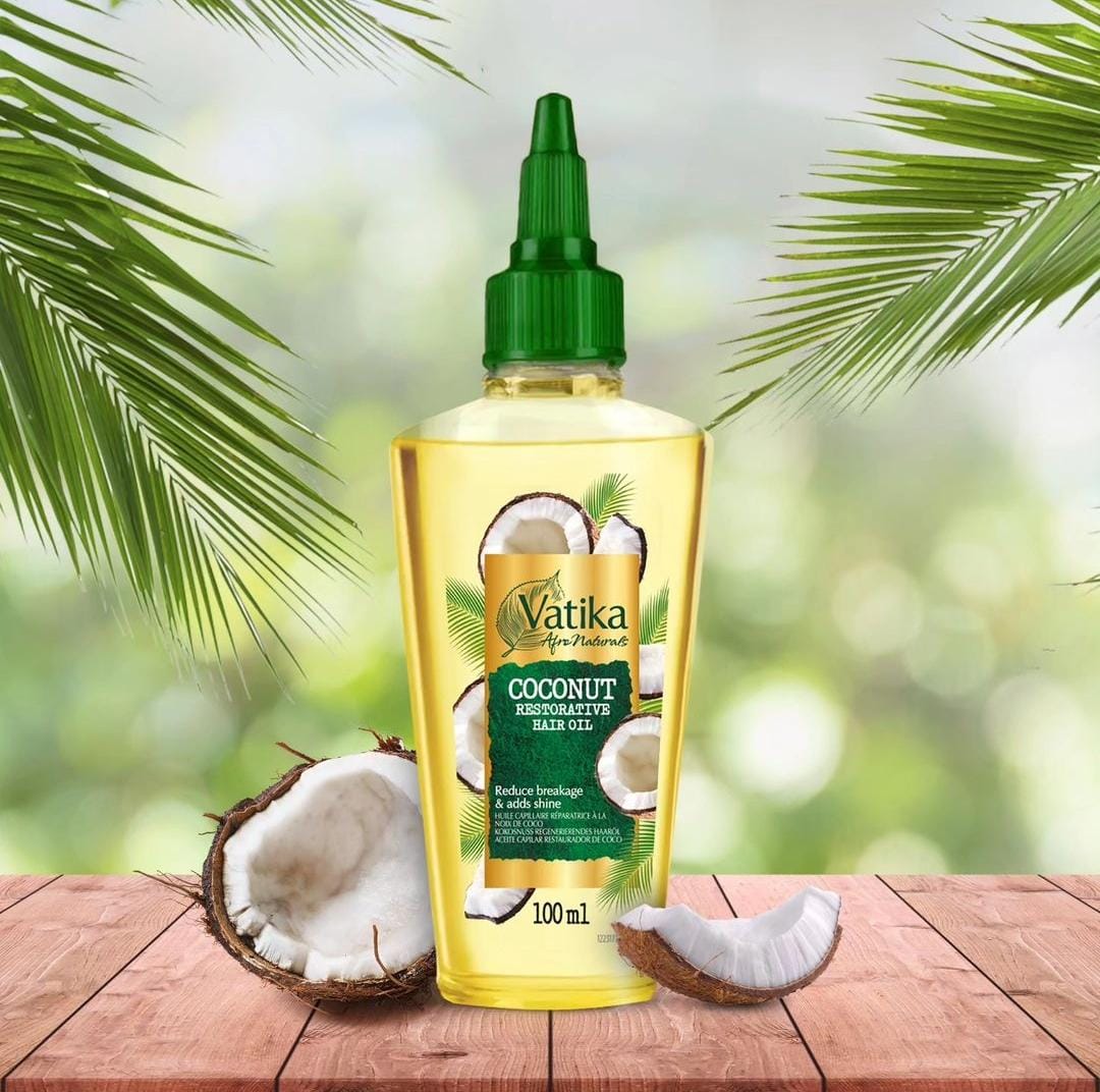 Óleo Capilar De Coco Restaurador 100ML Vatika Afro Naturals