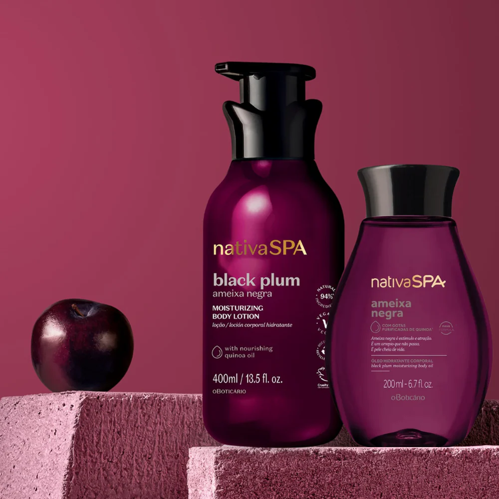 O Boticário Coffret Nativa SPA Ameixa Negra (Loção Corporal + Óleo)