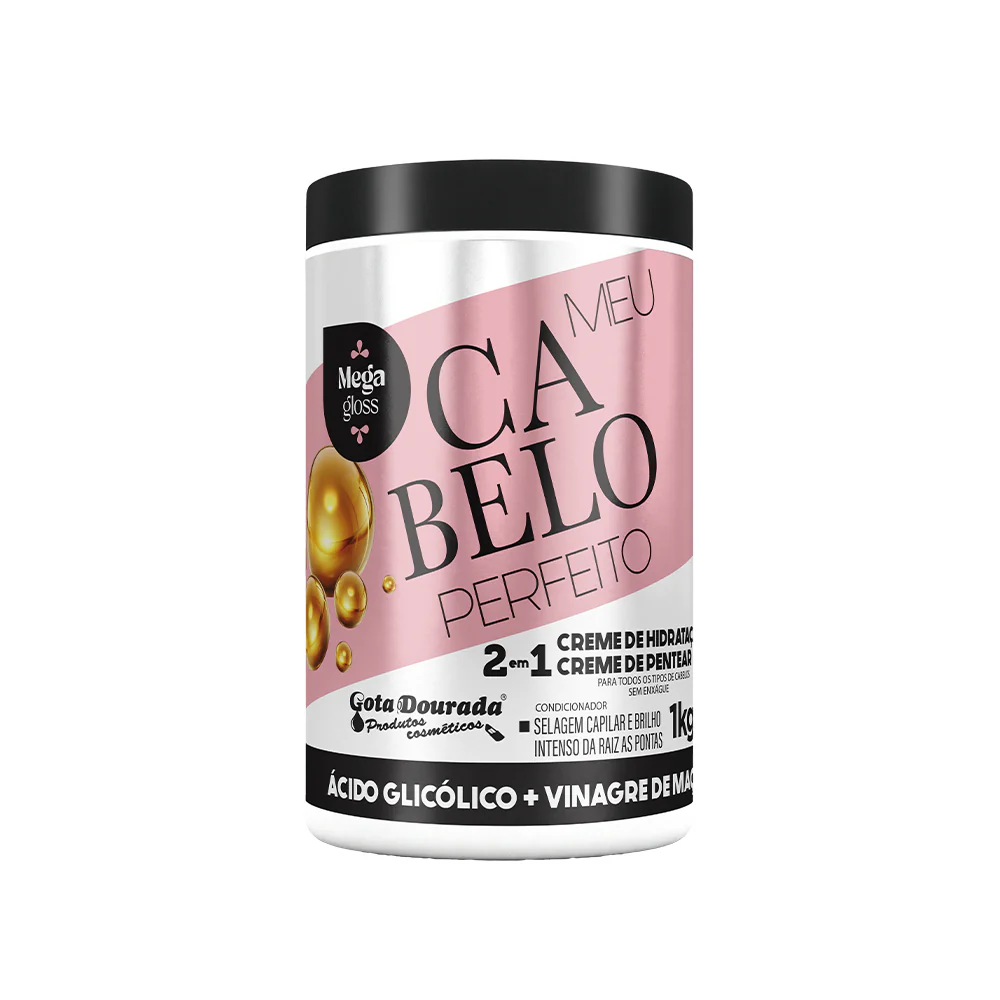 Gota Dourada Creme de Hidratação Glicólico e Vinagre de Maçã 1kg