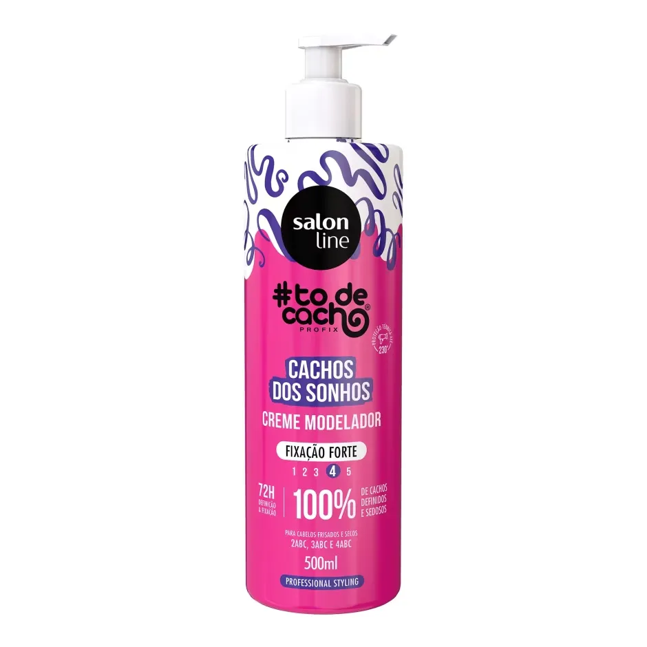 Salon Line #todecacho Cachos dos Sonhos Creme Modelador Fixação Forte 500 ml