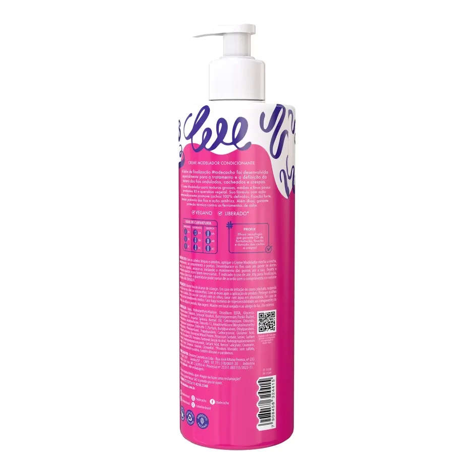 Salon Line #todecacho Cachos dos Sonhos Creme Modelador Fixação Forte 500 ml