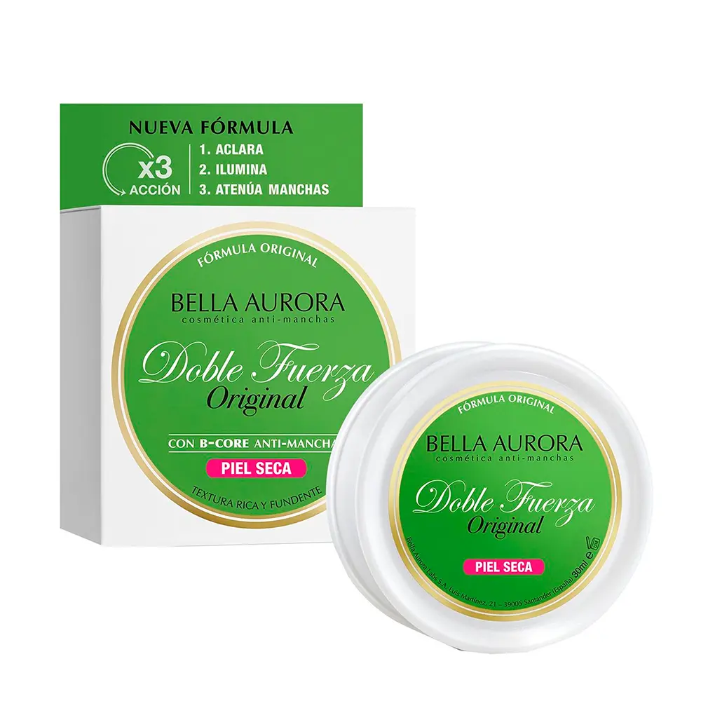 Bella Aurora Doble Fuerza Original Creme Antimanchas Pele Seca 30 ml