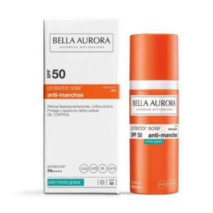 Bella Aurora Protetor Solar Antimanchas SPF50+ Pele Mista-Oleosa 50 ml