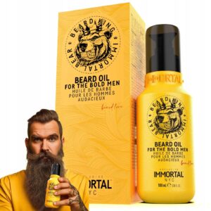 óleo para barba immortal nyc, beard king óleo barba, óleo para bigode, barba macia e brilhante, disciplinar fios da barba, hidratar barba seca, finalizador para barba, grooming masculino diário, óleo para alinhar barba, barba com aspeto cuidado, óleo barba 100 ml