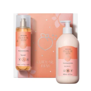 O Boticário Coffret Dia do Amor Cuide-se Bem Pessegura 400ml + 200ml