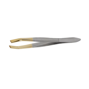 Baruffaldi Pinça Reta Dourada 8 cm