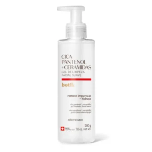 O Boticário Botik Gel de Limpeza Facial Suave Cica Pantenol e Ceramidas 200g