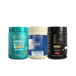 Bio Extratus Kit Cronograma Capilar Neutro, +Nutrição e Força com Pimenta 3x1Kg