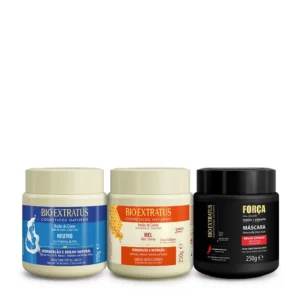Bio Extratus Kit Cronograma Cabelos Porosos 3x250g