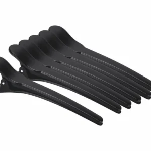Professional Pinças Para Cabelo 6 Unidades Preto