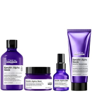L'Oréal Keratin Alpha Sleek Kit Antifrisado 4 Produtos