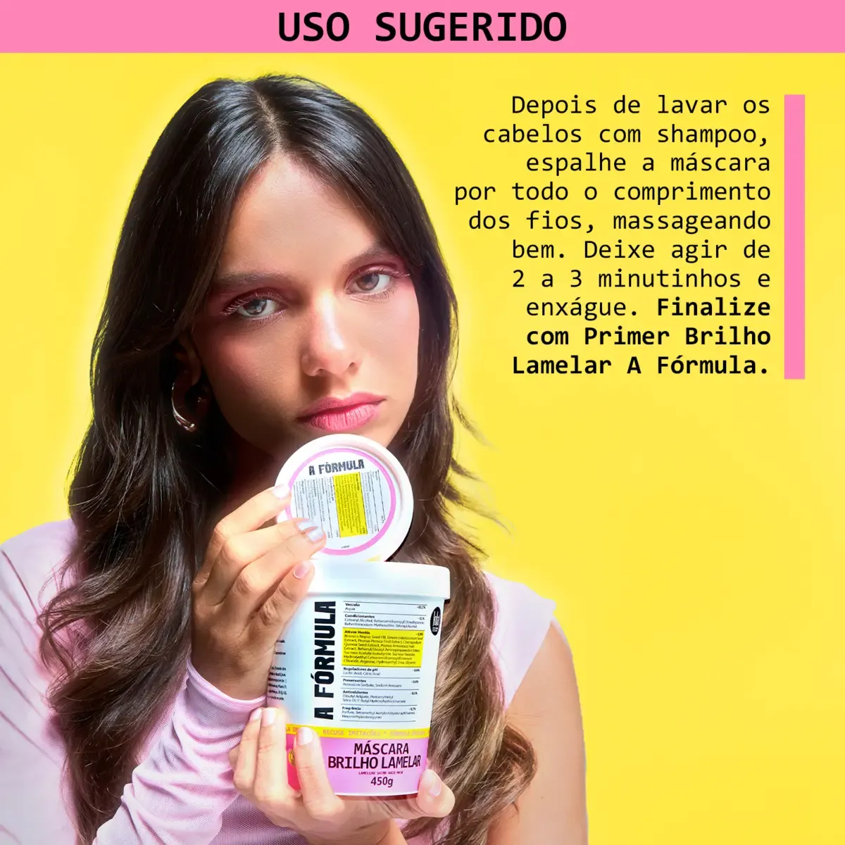 Lola Cosmetics A Fórmula Máscara Brilho Lamelar 450g