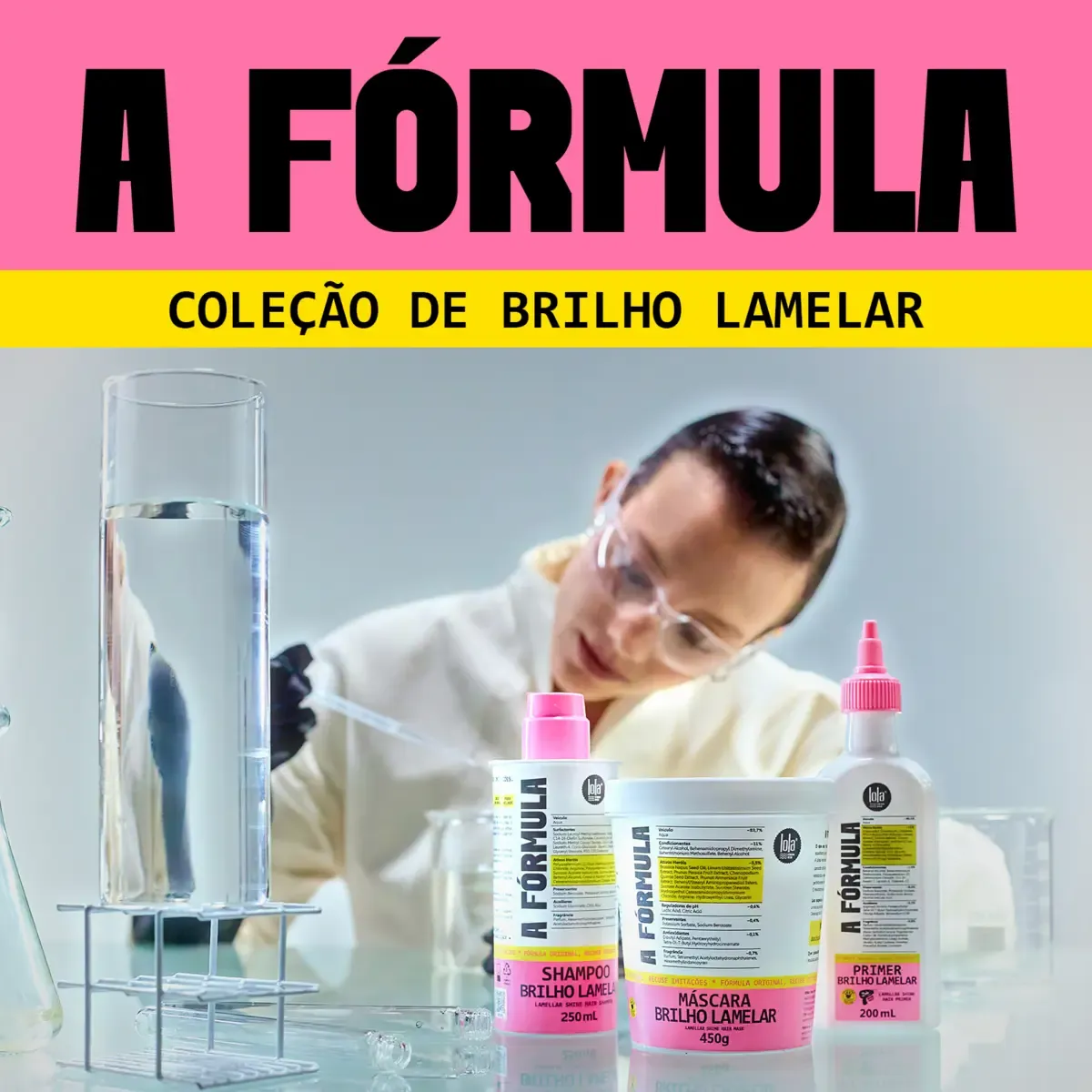 Lola Cosmetics A Fórmula Máscara Brilho Lamelar 450g
